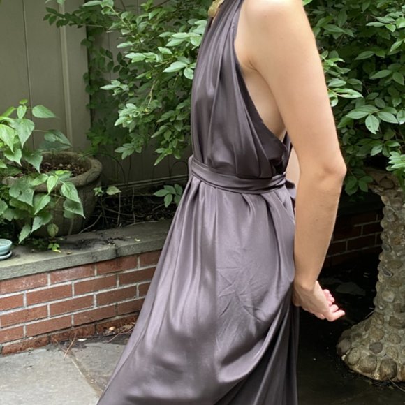 Atelier Delphine Rome Dress; Chocolate Brown; One Size Fits All - Picture 4 of 7